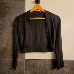 The Limited 3/4 Sleeve Black Bolero. OS